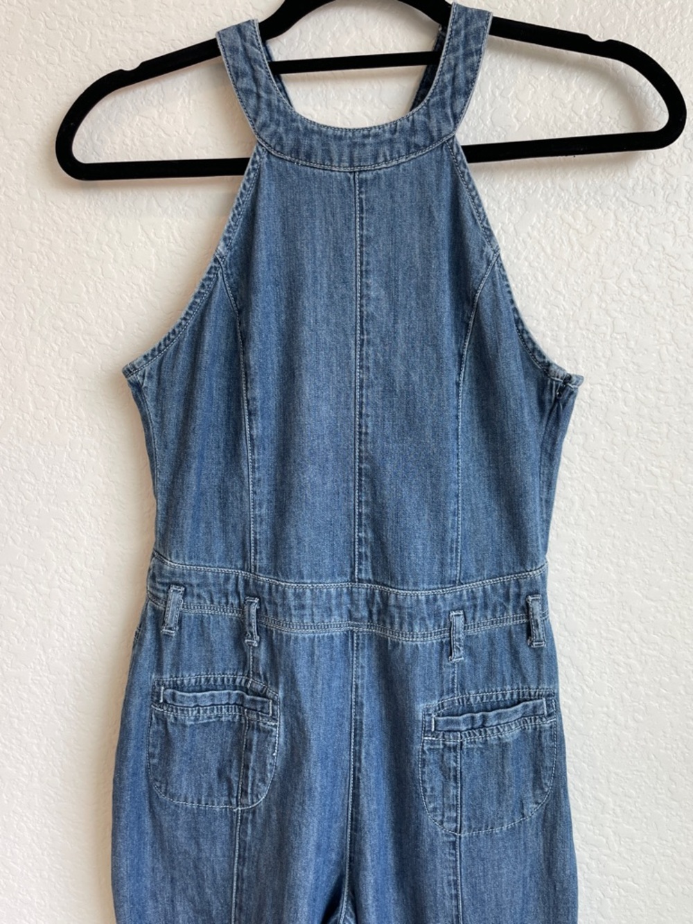 ANTHROPOLOGIE Pilcro Femme Denim Jumpsuit • Size 0 - Picture 2 of 13